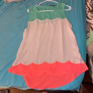 Neon Tank Size Large